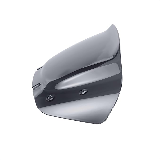10" Wave Windshield Windscreen Wind Splitter Compatible for Harley Street Glide FLHX, CVO Street Glide FLHXSE 2023 2024 (Dark Smoke)