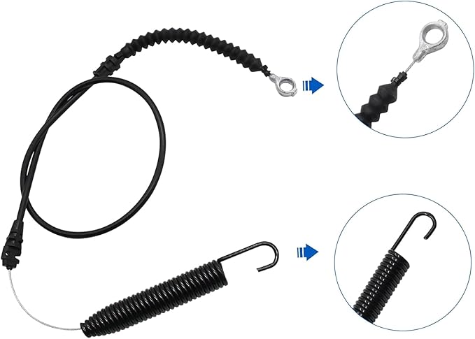 946-05124A Stainless Steel Riding Mower Deck Cable Replacment for T110 746-05124A Riding Mower Accessories Deck Cable Assembly Replacement