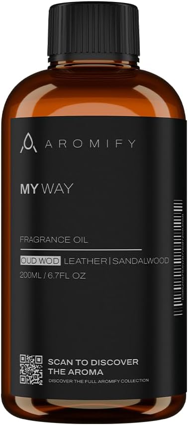 My Way Diffuser Oil, Inspired by 1 Hotel Miami Beach, 6.7 FL Oz, 200 mL Hotel Scent Diffuser Oil, My Way Aromatherapy Blend of Essential Oils for Home & Office, Leather & Sandalwood Scent.