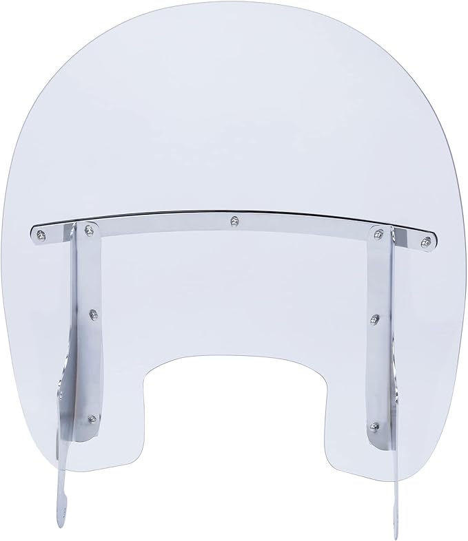 TCMT Clear 19" Front Windshield Windscreen w/Chrome Bracket Kit Fit For Harley 2018-2025 Softail Fat Boy