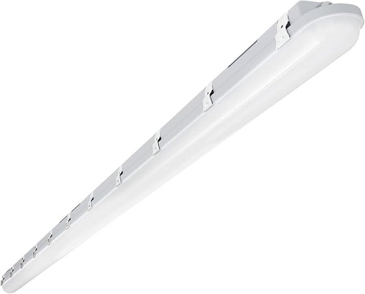 JTT 8FT LED Vapor Tight Light 120/100/80W Tunable, 18000lm LED Vapor Proof Lighting Fixture IP66, 5000K/4000K/3000K Outdoor Shop Light Waterproof for Parking Garage Car Wash Warehouse ETL Listed