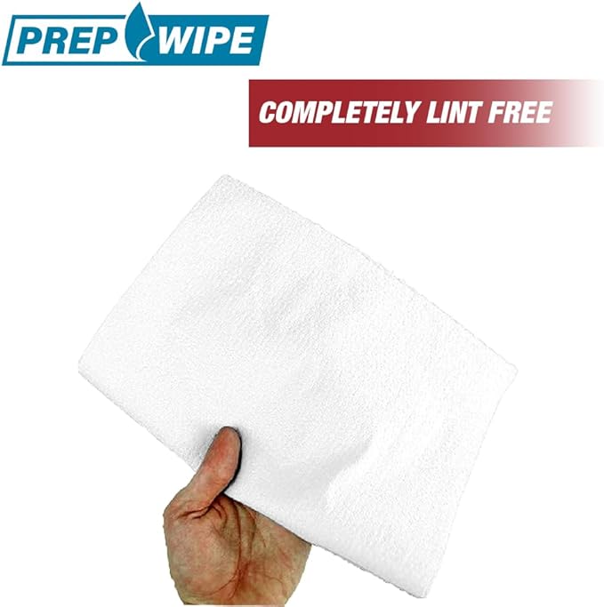 Prep Wipe white Lint Free Cleaning Towels Pack of 300 Sheets, 10" x 14" - Multi-purpose, Reusable, Perforated, Industrial Grade Perforated Sheets (White, Pack of 4)