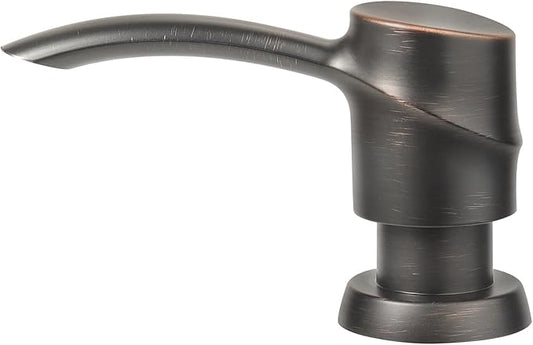 SAMODRA Soap Dispenser for Kitchen Sink, Bronze Built-in Soap Dispenser, Lotion DispenserOil Rubbed Bronzed with 11OZ Soap Bottle