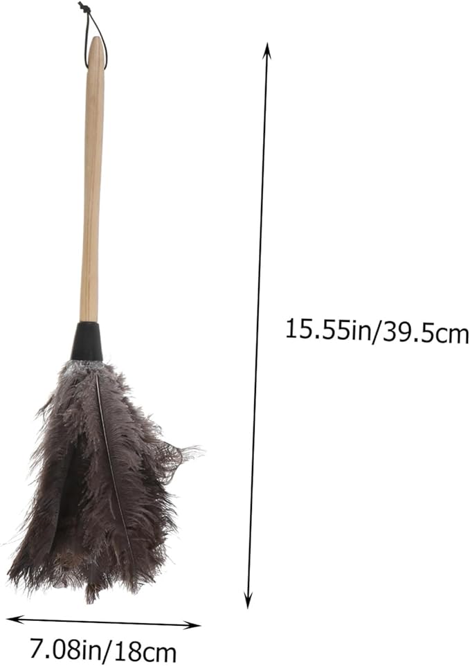 Natural Removal Brush Lightweight Cleaning Tool for Home Car Office with Soft Delicate Bristles and Hanging Practical for High and Reach Areas