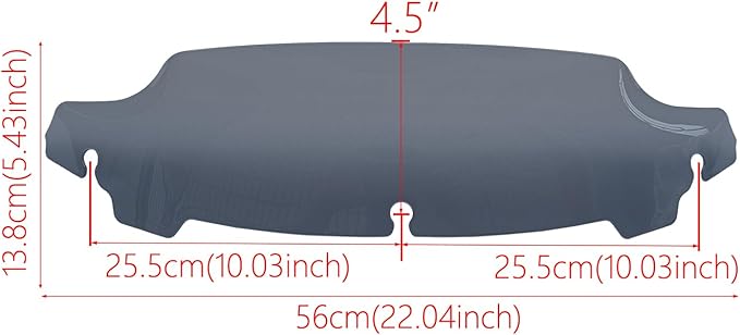 Smoke 4.5" Windshield Windscreen Compatible for Harley Davidson Touring Electra Glide Street Glide 2014 2015 2016 2017 2018 2019 2020 2021 2022