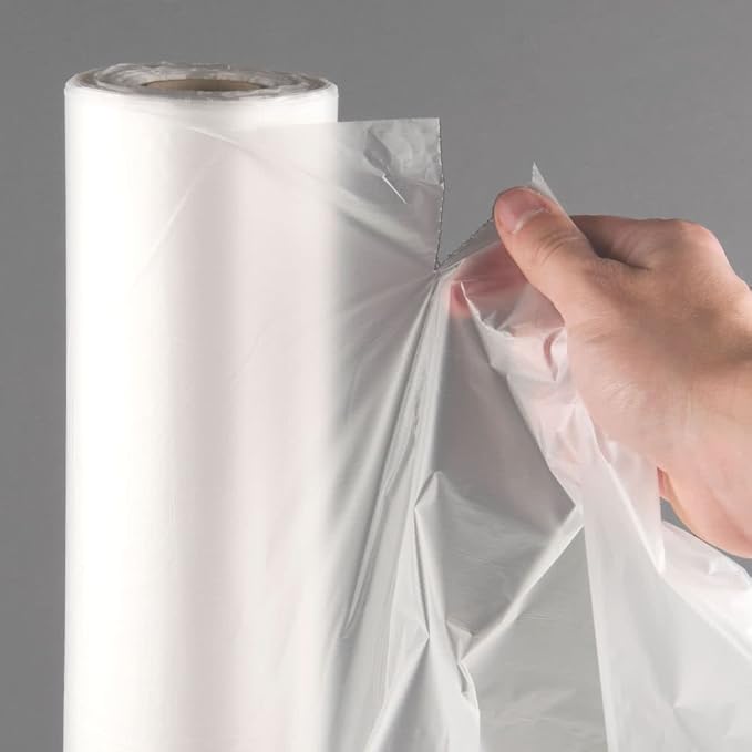 RBHK 12x16 Plastic Produce Bag on a Roll Clear Food Storage Bags, Pet Bags, Diapers Bags, One Roll 350 Bags (1 Roll)