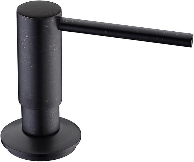 Avola Oil Rubbed Bronze Soap Dispensers with Brass Pump, 17OZ Bottle Soap Dispensers for Kitchen Sink,Commercial Liquid Dish Dispenser, Bronze Built in Sink Soap Dispenser