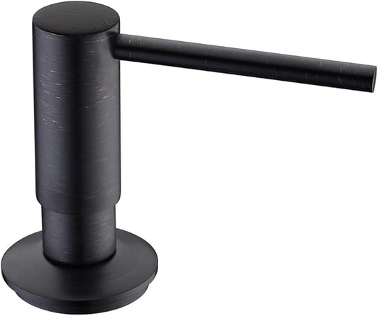 Avola Oil Rubbed Bronze Soap Dispensers with Brass Pump, 17OZ Bottle Soap Dispensers for Kitchen Sink,Commercial Liquid Dish Dispenser, Bronze Built in Sink Soap Dispenser