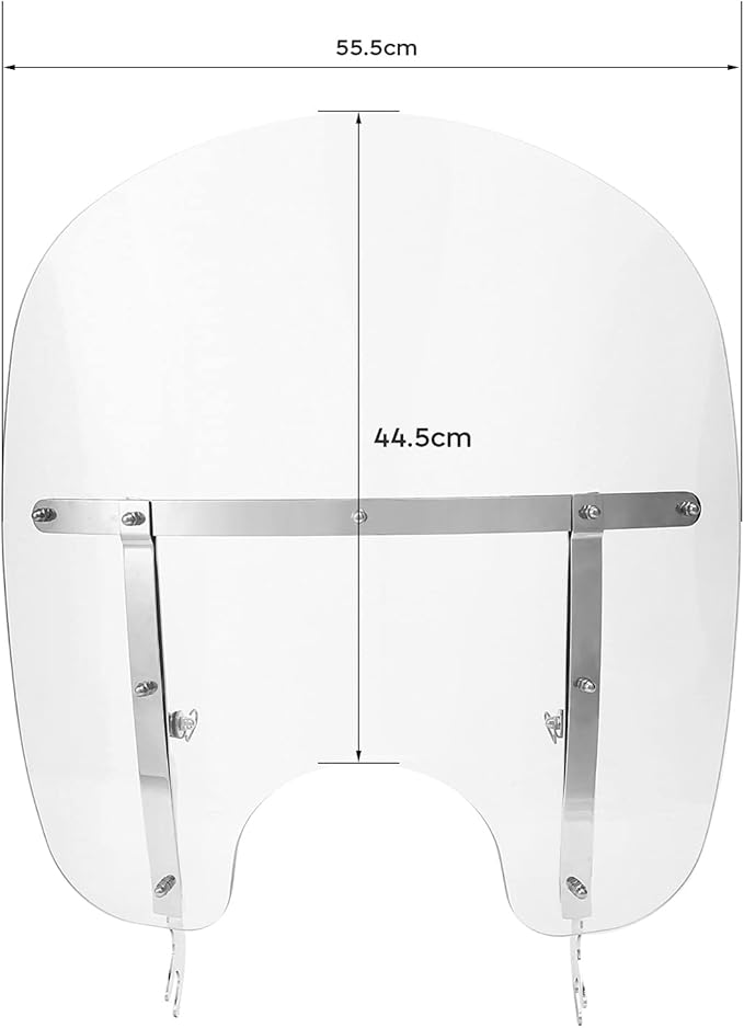 Green-L Clear Windshield Fit for Harley 2000-2017 Heritage Softail Classic Slim Deluxe Fat Boy Motorcycle Windscreen