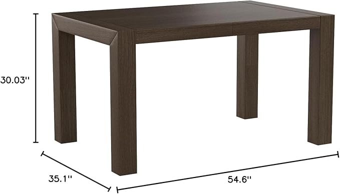 Mobili Fiver, Iacopo Extendable Dining Table, 55.1(86.6) x35.4 in, Walnut, Made in Italy
