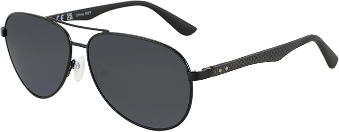 ZENOTTIC Polarized Aviator Sunglasses for Men Carbon Fiber Temple Pilot Sun Glasses with Mirrored Lens UV Protection