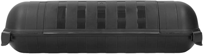 Extension Cord Safety Cover Box with Double, Protects Against Accidental Power Outages, Suitable for AWG12-16 Cables, Ideal for WiFi Control LED Light (Black)