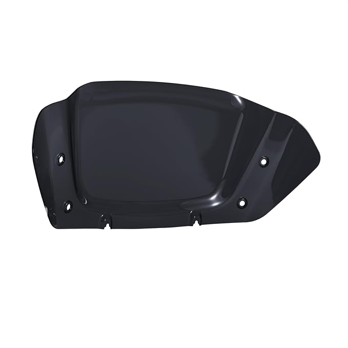 10" Wave Windshield Windscreen Wind Splitter Compatible for Harley Street Glide FLHX, CVO Street Glide FLHXSE 2023 2024 (Black)