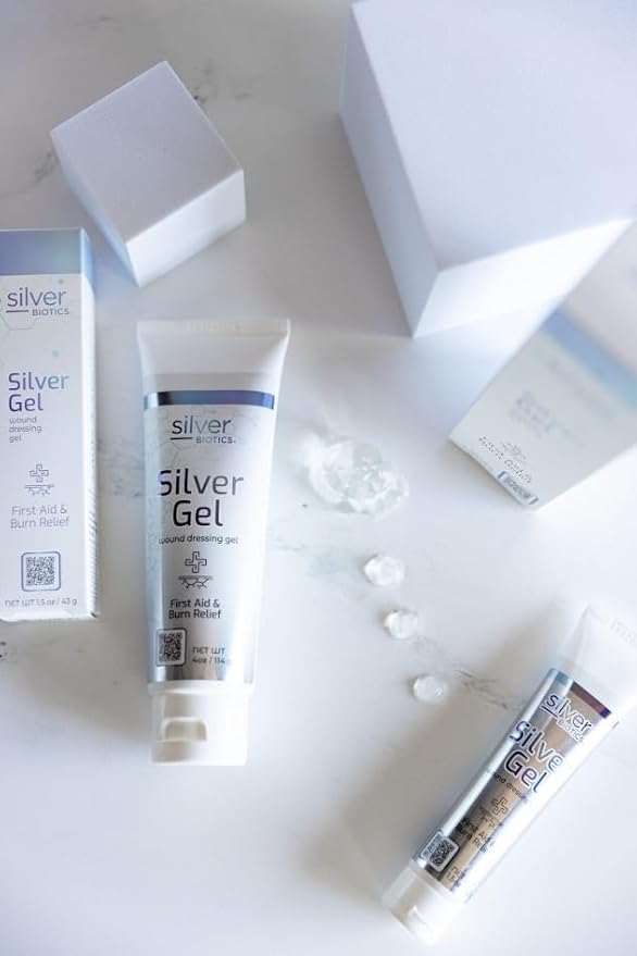 Silver Biotics Silver Wound Healing Gel | Layer of Protection for Cuts, Irritations, and Burns | 4 oz