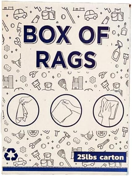 Recycled White Terry Towel Rags (600 lbs. Pallet 24x25 lbs. Boxes) - Shop Bulk Heavy Duty Terrycloth Cleaning Towels, Small Cloths for Wiping Paint, House, Commercial & Auto
