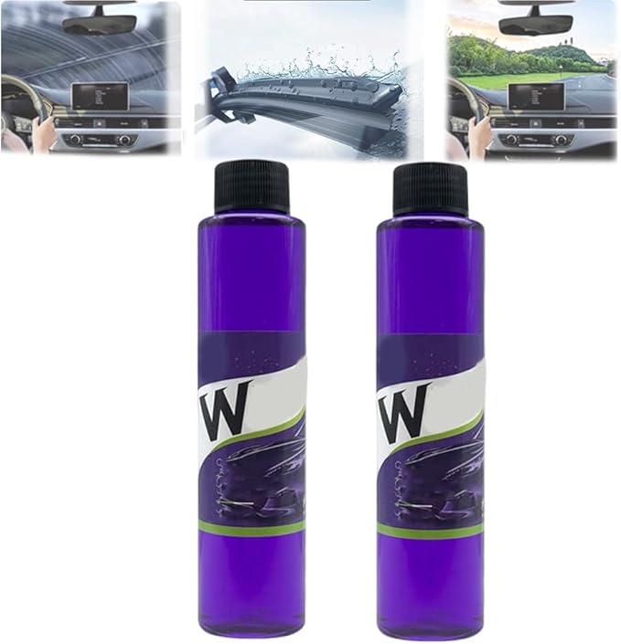 Powerful Windshield Washer Fluid,Windshield Washer Fluid Concentrate,Windshield Wipe Fluid,for Cleaning Car Windshield, Mirrors and Windows (2Pcs)