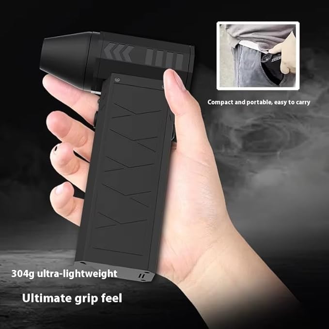 Electric Air Duster, 130000RPM Powerful Compressed Air Duster,4-Speed Adjustable Mini Blower with LED Light, Rechargeable Duster Blower for Computer, Keyboard, Car, Home Cleaning