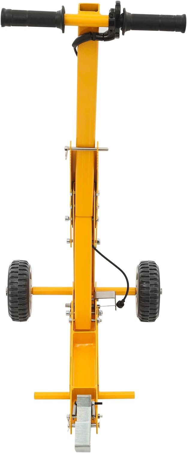 Lawn Mower Lift | Turn Mower Lift with Foot Assist Pedal | Push Mower Jack -Lift Most Mowers | 800LBS Capacity | for Garden Tractors, Lawn Mowers | Yellow