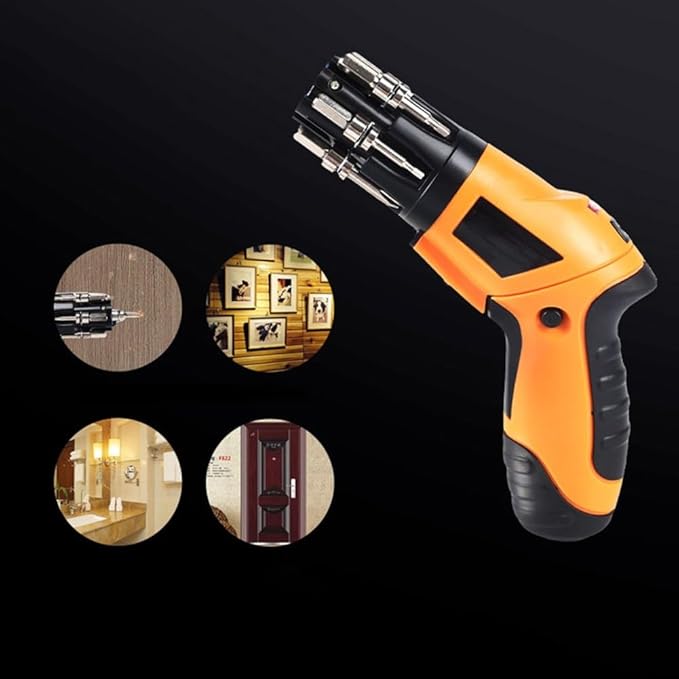 Rechargeable Cordless Electric Screwdriver Set With LED Light, Mini Drill Driver Tool For Home Repair And Assembly