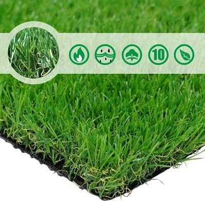 Petgrow Artificial Grass Turf 9FTX20FT(180 Square FT,Realistic Indoor Outdoor Garden Lawn Landscape Patio Synthetic Turf Mat- Thick Fake Faux Grass