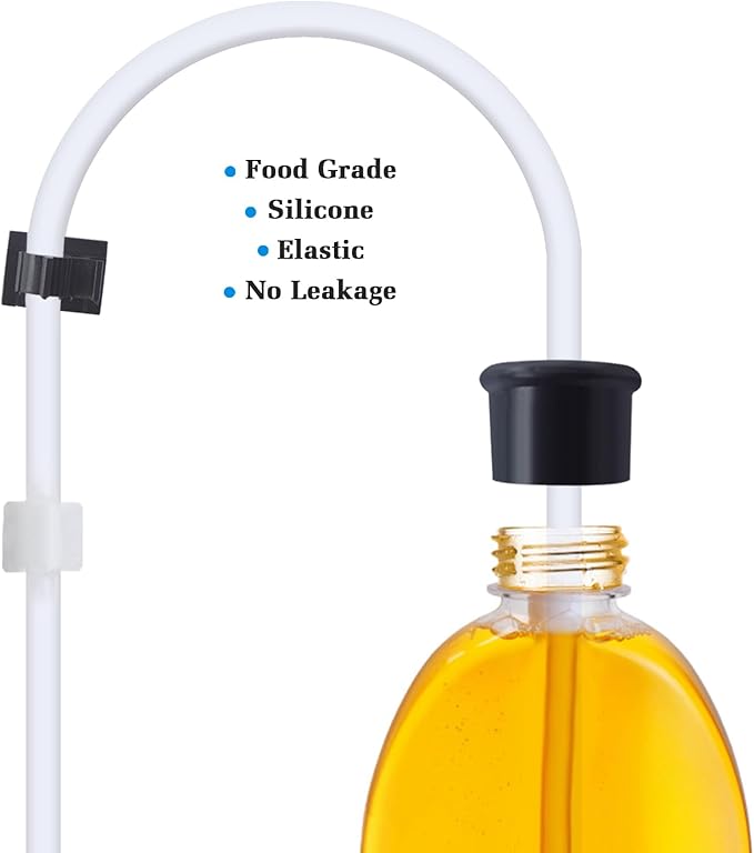 Soap Dispenser for Kitchen Sink and Extension Tube Kit, Stainless Steel Countertop SoapDispenser with 47 Inches Tube Connects Directly to Soap Bottle, Hand and Dish Soap Dispenser Pump （Gray）