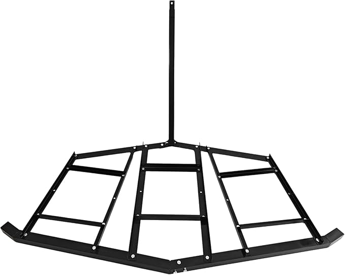 Driveway Drag, 74"-1 Heavy Duty Steel Driveway Drag Harrow with Pin-Style Hitch, Tow Behind Grader for ATV, UTV, Garden Lawn Tractors – Adjustable Bars for Efficient Driveway Lawn Maintenance