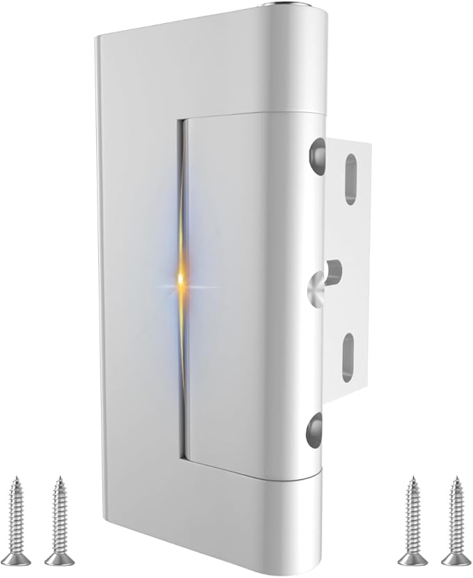 1Pcs Silver Safety Lock Reinforced Buckle Household Aviation Load-Bearing 850 Pounds Special Anti Unlocking Structure Child Safety