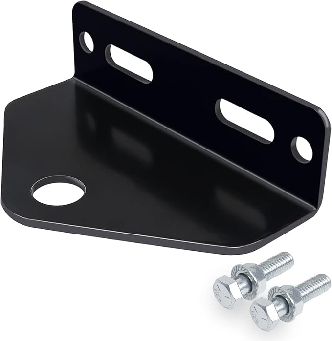 Universal Trailer Hitch for Zero Turn Mower - 3/4 inch Hole Trailer Hitch Mount - 3/16 Inch Thick and Heavy Duty Steel with Installation Hardware (Black)