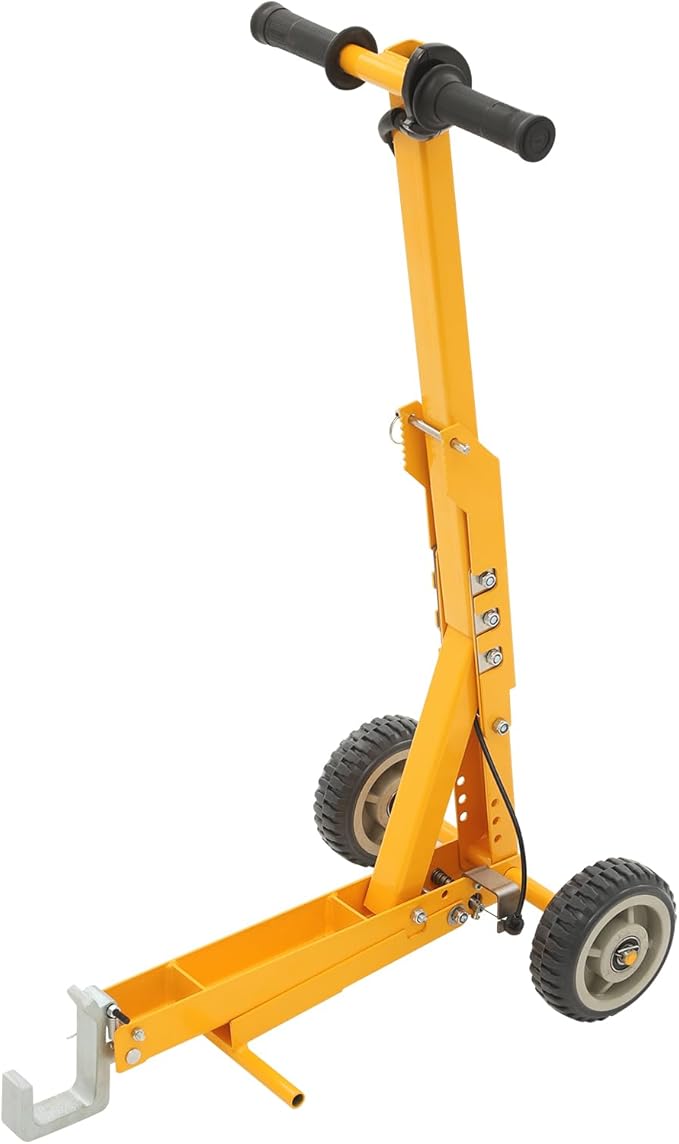 Lawn Mower Lift | Turn Mower Lift with Foot Assist Pedal | Push Mower Jack -Lift Most Mowers | 800LBS Capacity | for Garden Tractors, Lawn Mowers | Yellow