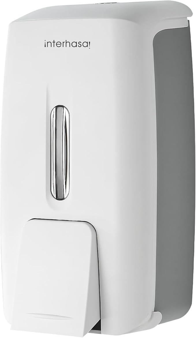 Soap Dispenser Wall Mount 28oz Commercial Hand Soap Dispenser for Bathroom Liquid Gel Hand Sanitizer Dispenser No Drilling White
