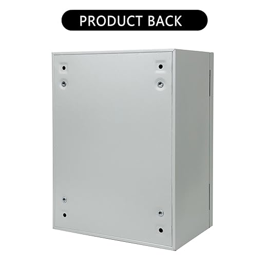 Cold Rolled Steel Outdoor Electrical Box 12"x16"x8", Weatherproof Steel Electrical Junction Box with Lock, Mounting Plate, for Garage, Factory, Residential Electrical Equipment (12"x16"x8")