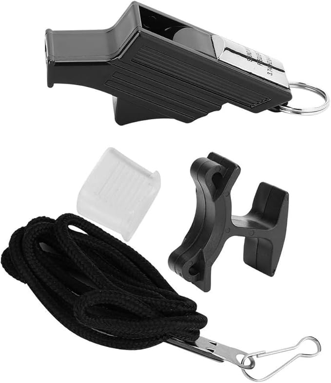 Referee Whistle,Lightweight Detachable Soccer Referee Whistle with Lanyard,Elaborate Whistle for Coaches Outdoor Survival PE Class Basketball Football Game