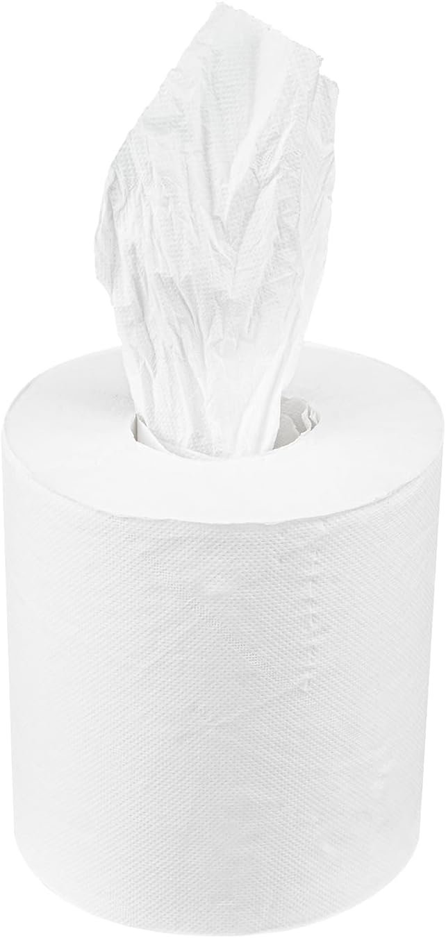 Karat JS-CPW600 2-Ply Center Pull Paper Towels, White, 3600 Sheets/Roll - Case of 6 rolls