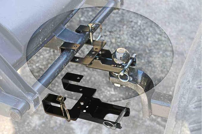 American-Made Premium Combo Hitch, Haul Pin Hitch, Handled Lawn, and Garden Equipment, or Wheeled Garbage Cans - by Garbage Commander