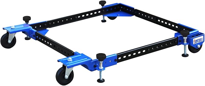 SOONTOOLS Universal Mobile Base, 400 lbs Capacity, Adjustable Heavy Duty Mobile Base, Industrial Rolling Tool Stand with Swivel Wheels for Large Tools, Machines, Bandsaw, Power Tools