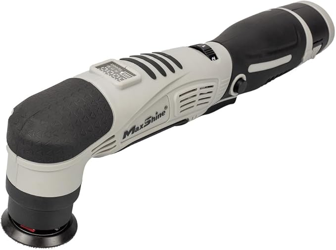 Maxshine 2 Pieces Professional Mini Cordless Polisher with AIO Compound Kit (M0312 V2) - Lightweight (1.93 lbs), 6-Speed, DA/Rotary Polisher - Auto Detailing Tool for Paint Protection & Swirl Removal