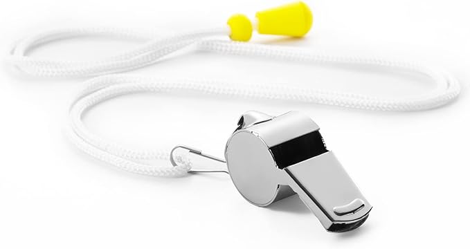 12 Pack Sport Whistles with Lanyar for Coaches, Referees and Officials, Loud Crisp Sound
