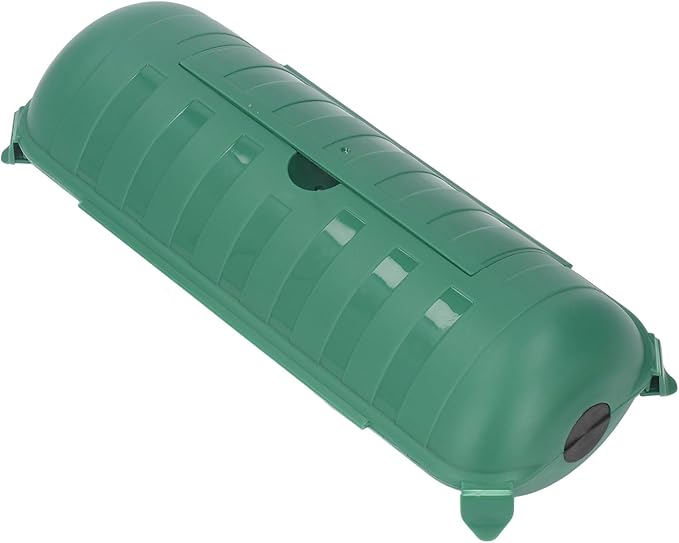 Extension Cord Safety Cover Box with Double, Protects Against Accidental Power Outages, Suitable for AWG12-16 Cables, Ideal for WiFi Control LED Light (Green)