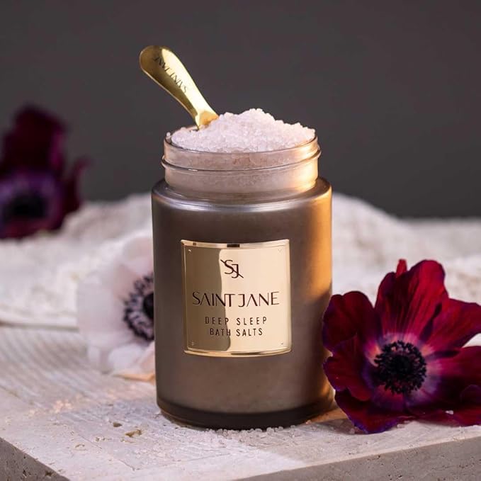 SAINT JANE - Deep Sleep Bath Salts with Magnesium + Peptides | Luxury, Floral-Infused, Clean Skincare (12 oz | 355 ml)