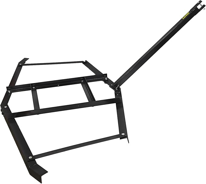 Driveway Drag, 74" Heavy Duty Steel Driveway Drag Harrow with Pin-Style Hitch, Tow Behind Grader for ATV, UTV, Garden Lawn Tractors – Adjustable Bars for Efficient Driveway and Lawn Maintenance