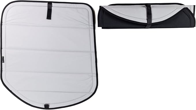 VanEssential Insulated Magnetic Blackout Rear Door FULL Plastic Window Covers (Pair) Compatible with Mercedes-Benz VS30 (Van Years 2019 to Current) - Cool Gray