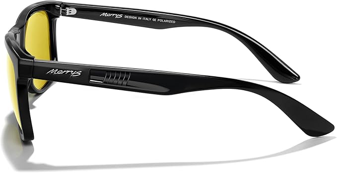 MERRY'S Square Polarized Driving Sunglasses for Men Women UV400 Protection S8413