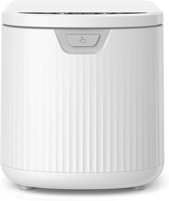 3.3L(Max) Electric Composter for Kitchen, Smart Countertop Compost Bin with Low Noise, Odorless, Auto Self-Cleaning, LED Display, Turns Food Waste to Fertilizer for Home