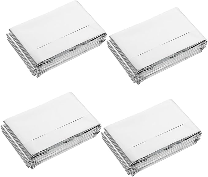 4Pcs Emergency Thermal Insulation Blankets Lightweight Portable Camping Survival Cold Weather Emergency Outdoor Blankets