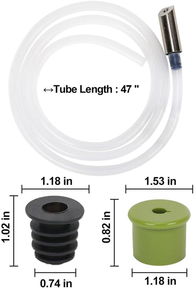 Sink Soap Dispenser Extension Tube Kit with Upgraded Check Valve, with 47" Under Counter Soap Dispenser Tube for Kitchen Sink, Powerful Suction for Countertop Kitchen Sink Accessories