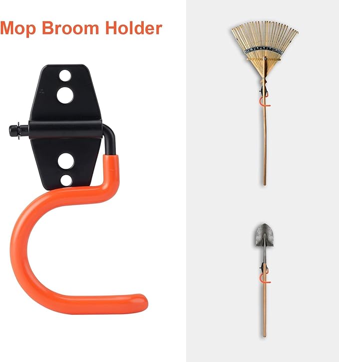 28 Pack Garage Hooks Heavy Duty,Utility Steel Garage Storage Hooks,Wall Mount Garage Hanger&Organizer for Organizing Power Tools,Ladders,Bulk Items,Bikes,Ropes and More Equipment