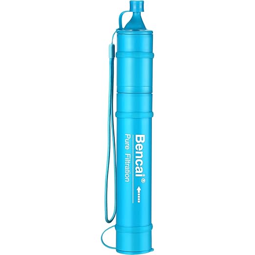 4-Stage 0.1 Micron Ultrafiltration Portable Straw Water Filter | 3-Section Detachable for Easy Backwash | for Outdoor, Survival & Emergency, 1-Pack