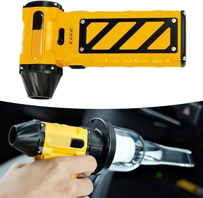 FABULETTA Compressed Air Duster, 110,000 RPM Electric Air Blower, Mini Dust Blower, Dust Removal Tool for Car Interior Cleaning, Keyboard Dust Removal(Black)