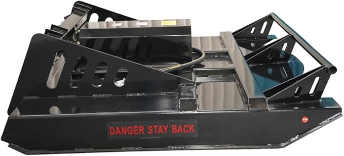 72 Inches Skid Steer Hydraulic Heavy Duty Brush Mower Cutter, Fit Universal Mount Plate, USA Stock