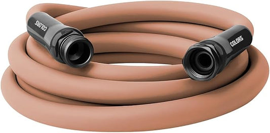 Flexzilla Colors Lead-In Garden Hose 5/8in. x 10ft., Lightweight All-Weather Water Hose, Durable and Flexible, Leak-Free Connections, Red Clay